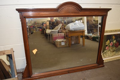 Lot 786 - A late Victorian over mantel mirror with...