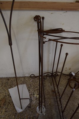 Lot 1041 - Five iron plant supports