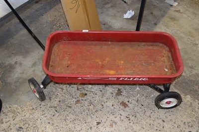 Lot 1050 - Metal Radio Flyer pull along trailer