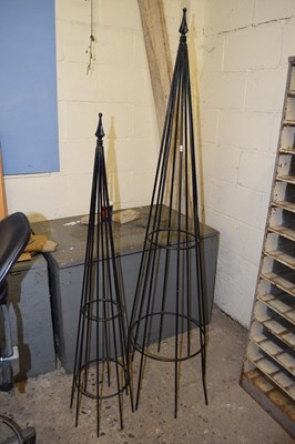 Lot 1109 - Two metal plant supports