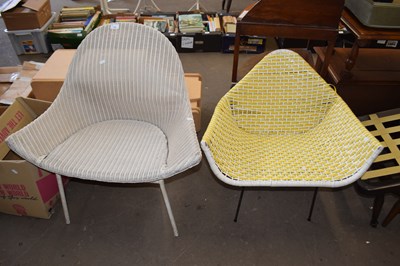 Lot 793 - Mid Century Lloyd Loom type woven chair...