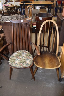 Lot 795 - Two Ercol dining chairs