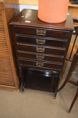 Lot 819 - Late 19th Century music cabinet