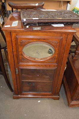 Lot 823 - Late Victorian music cabinet