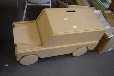 Lot 826 - A novelty particle board blanket box formed as...