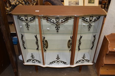 Lot 843 - A retro melomine display cabinet