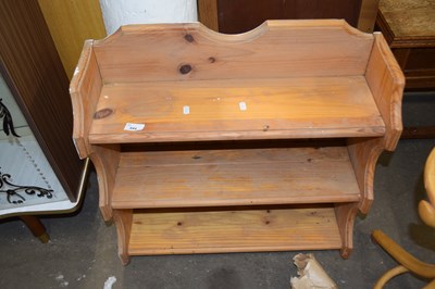 Lot 844 - Pine wall shelf