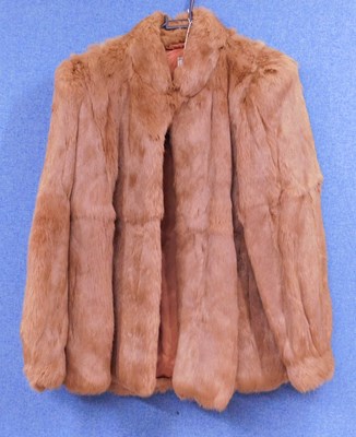Lot 86 - A lady's brown French rabbit fur jacket