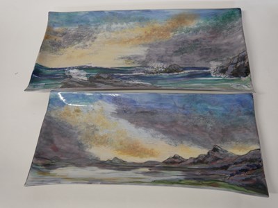 Lot 317 - Highland Pottery Dishes: Seascapes by David Grant