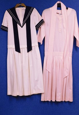 Lot 55 - Two Laura Ashley dresses to include a cream...