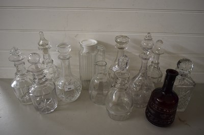 Lot 502 - COLLECTION OF VARIOUS CLEAR CUT GLASS...