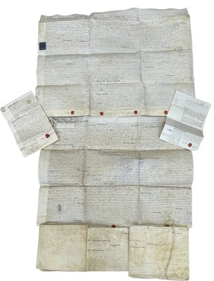 Lot 423a - 18th Century Vellum Documents:  Little Fransham