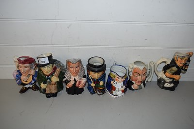 Lot 522 - MIXED LOT: CHARACTER JUGS TO INCLUDE A...