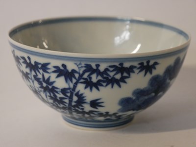 Lot 254 - Chinese Porcelain "3 Friends of Winter" Bowl Daoguang
