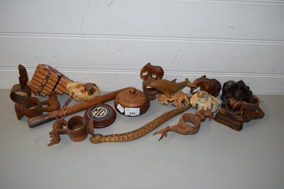 Lot 534 - COLLECTION OF VARIOUS WOODEN MODEL ANIMALS,...