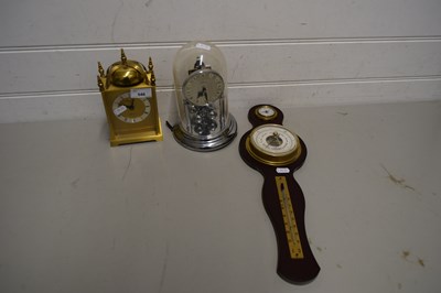 Lot 546 - MIXED LOT: TWO MODERN MANTEL CLOCKS AND A...