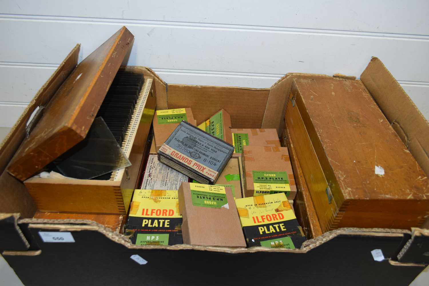 Lot 550 - BOX VARIOUS ILFORD AND OTHER PHOTOGRAPHIC...