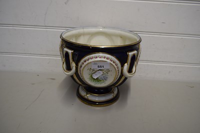 Lot 551 - EARLY 20TH CENTURY CRESCENT WARE JARDINIERE (A/F)