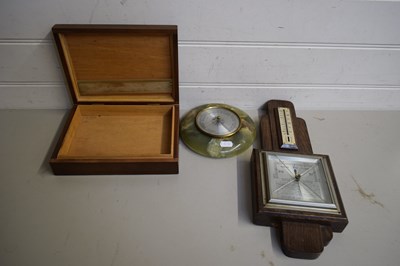 Lot 562 - MIXED LOT COMPRISING TWO BAROMETERS AND A...