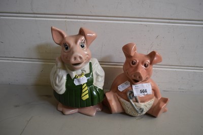 Lot 566 - TWO WADE NATWEST PIGGY BANKS