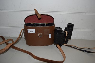 Lot 590 - CASED PAIR OF BINOCULARS