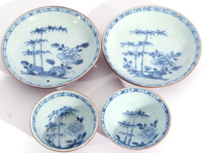 Lot 146 - Pair of Nanking  Cargo Teabowls and Saucers