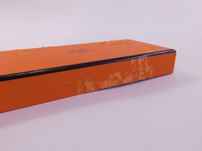 Lot 110 - An Hermes 'Nu Papillon' silk mini bow tie...