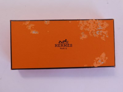 Lot 110 - An Hermes 'Nu Papillon' silk mini bow tie...