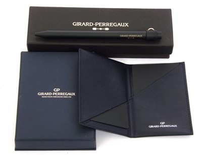 Lot 165 - A Girard Perregaux pen and wallet, the pen in...