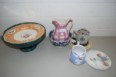 Lot 6 - MIXED LOT VARIOUS CERAMICS TO INCLUDE AN 18TH...