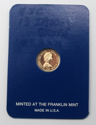 Lot 8 - Cased Gold proof British Virgin Islands Twenty...