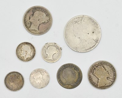 Lot 18 - small quantity of silver coins to include...