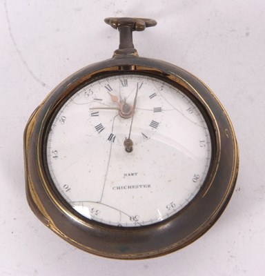 Lot 224 - A Hart of Chichester fusee pocket watch with...