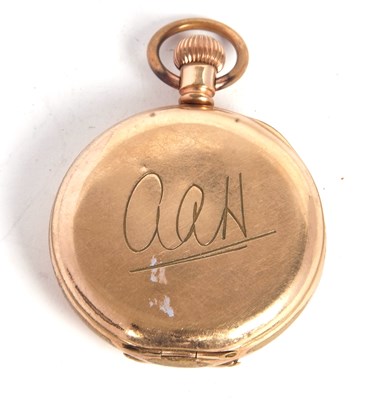 Lot 228 - A rolled gold Waltham Hunter pocket watch, it...