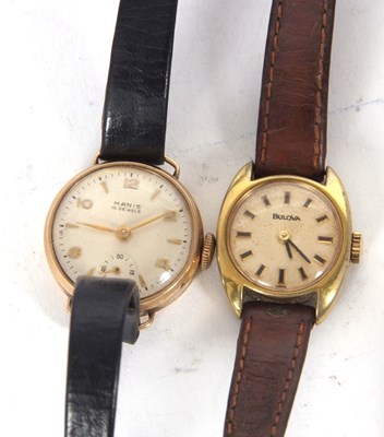 Lot 247 - Two ladies wristwatches, one a Bulova and a...