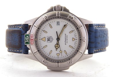 Lot 258 - A gents Tag Heuer Professional wristwatch, the...