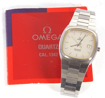 Lot 270 - An Omega Seamaster quartz gents wristwatch,...