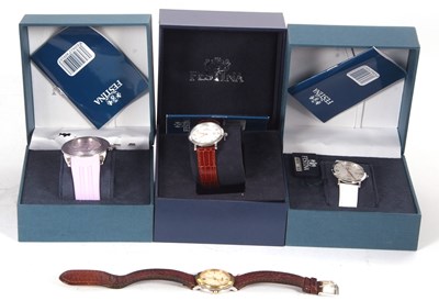 Lot 273 - Mixed lot of three Festina wristwatches and ...