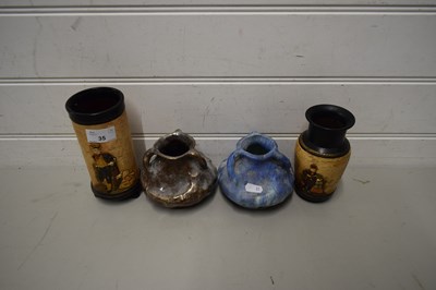 Lot 35 - FOUR VARIOUS SMALL BRETBY VASES