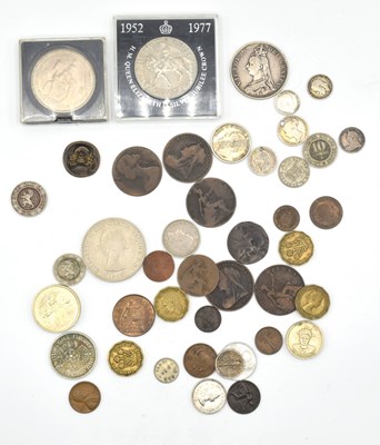 Lot 54 - Quantity of mixed coinage to include Queen...