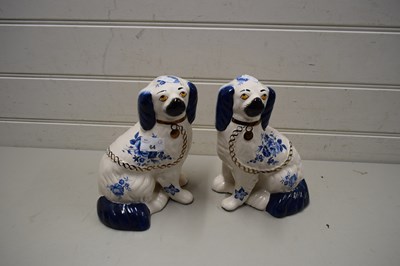 Lot 64 - PAIR OF 20TH CENTURY STAFFORDSHIRE DOGS WITH...
