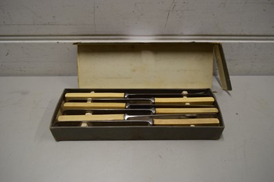 Lot 87 - CASED STAINLESS STEEL CUTLERY