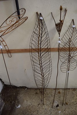 Lot 1022 - Two iron leaves