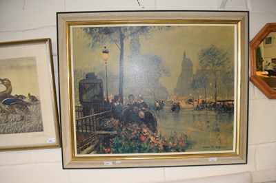 Lot 883 - A print of a Parisian scene