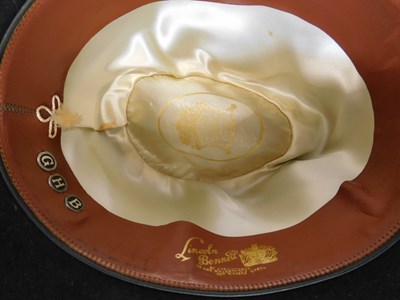 Lot 214 - Three hats, to include a bowler by Dunn & Co.,...