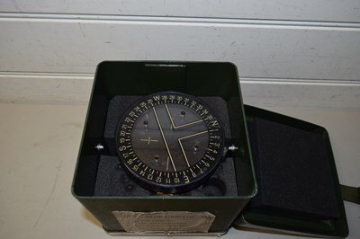 Lot 107 - MODERN MILITARY NAVIGATION CANOE COMPASS IN CASE