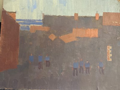 Lot 114 - Derek Inwood (1925-2012). oil on fibre board,...