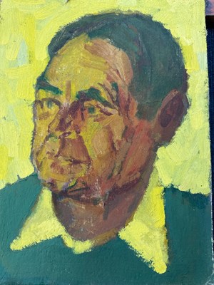 Lot 129 - Derek Inwood (1925-2012). oil on fibre board,...