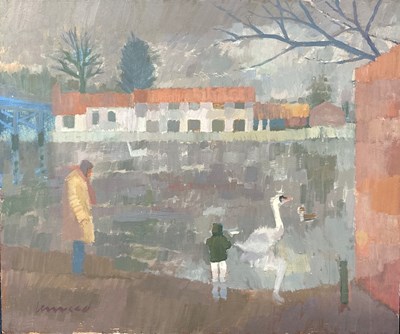 Lot 163 - Derek Inwood (1925-2012). oil on board,...