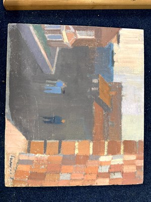 Lot 177 - Derek Inwood (1925-2012). oil on fibrer board,...